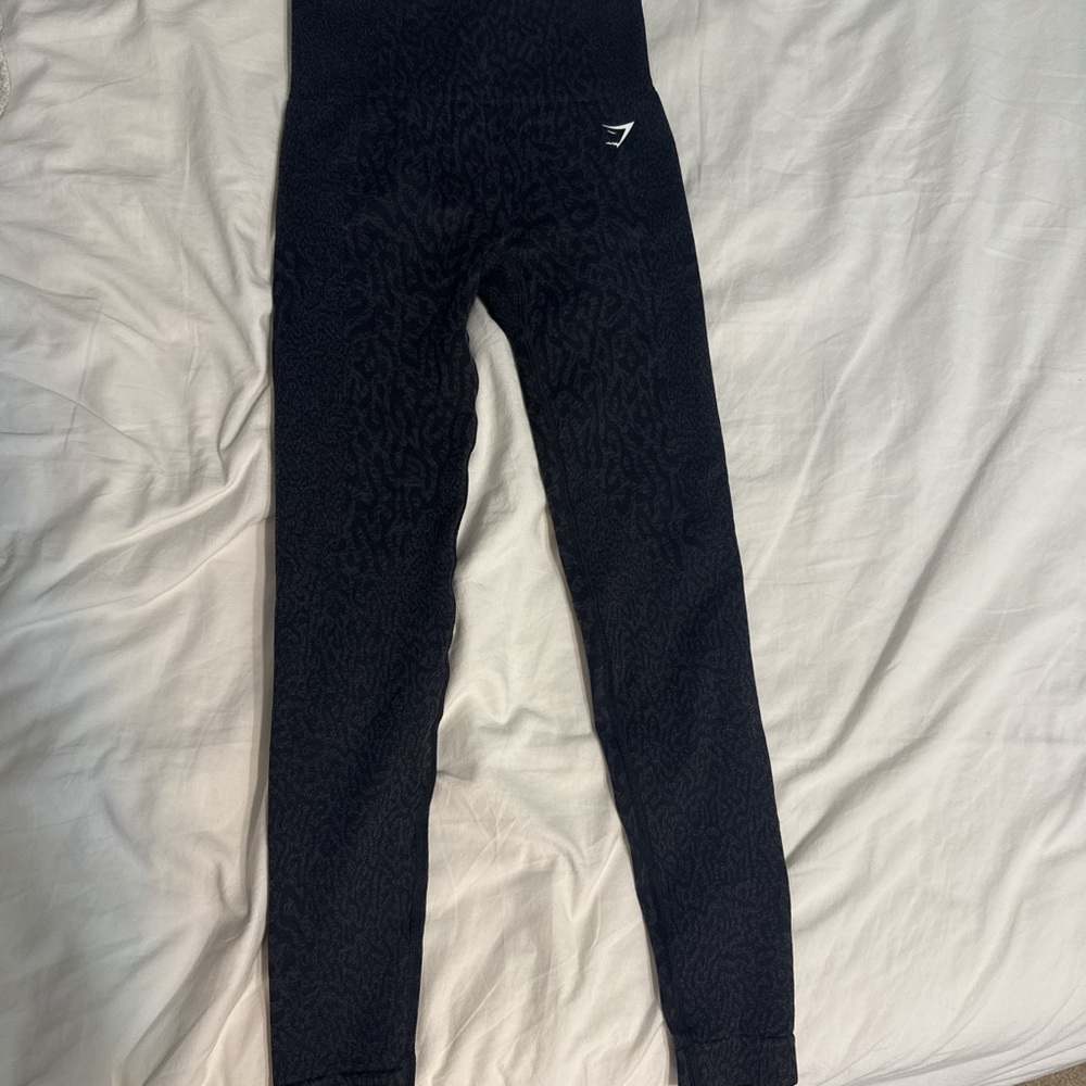 Gymshark Dark Patterned leopard print Leggings